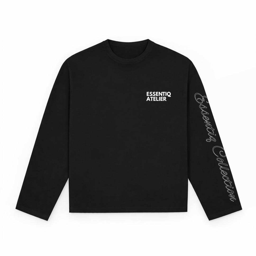 102002 ZWART/WIT LONGSLEEVE