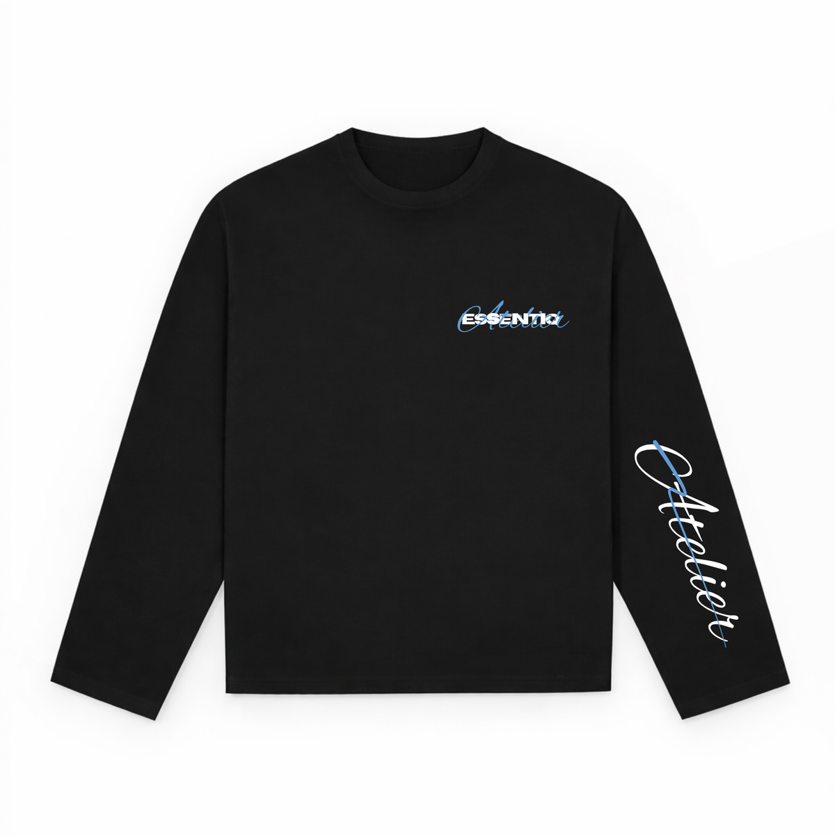 105003 ZWART/BLAUW LONGSLEEVE