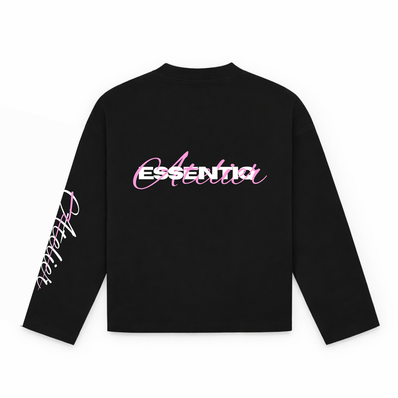 105004 ZWART/ROZE LONGSLEEVE