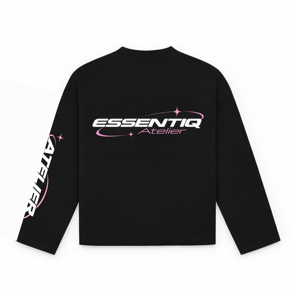105001 ZWART/ROZE LONGSLEEVE