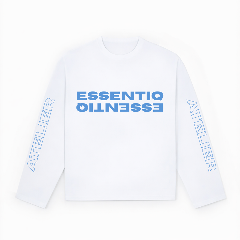 101007 WIT/BLAUW LONGSLEEVE