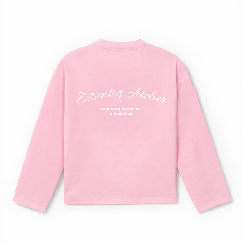 301001 ROZE/WIT LONGSLEEVE