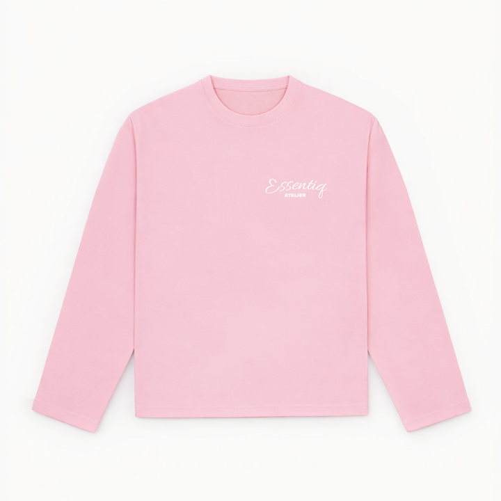301001 ROZE/WIT LONGSLEEVE