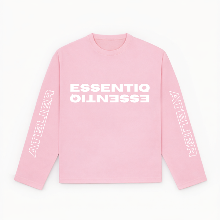 301002 ROZE/WIT LONGSLEEVE