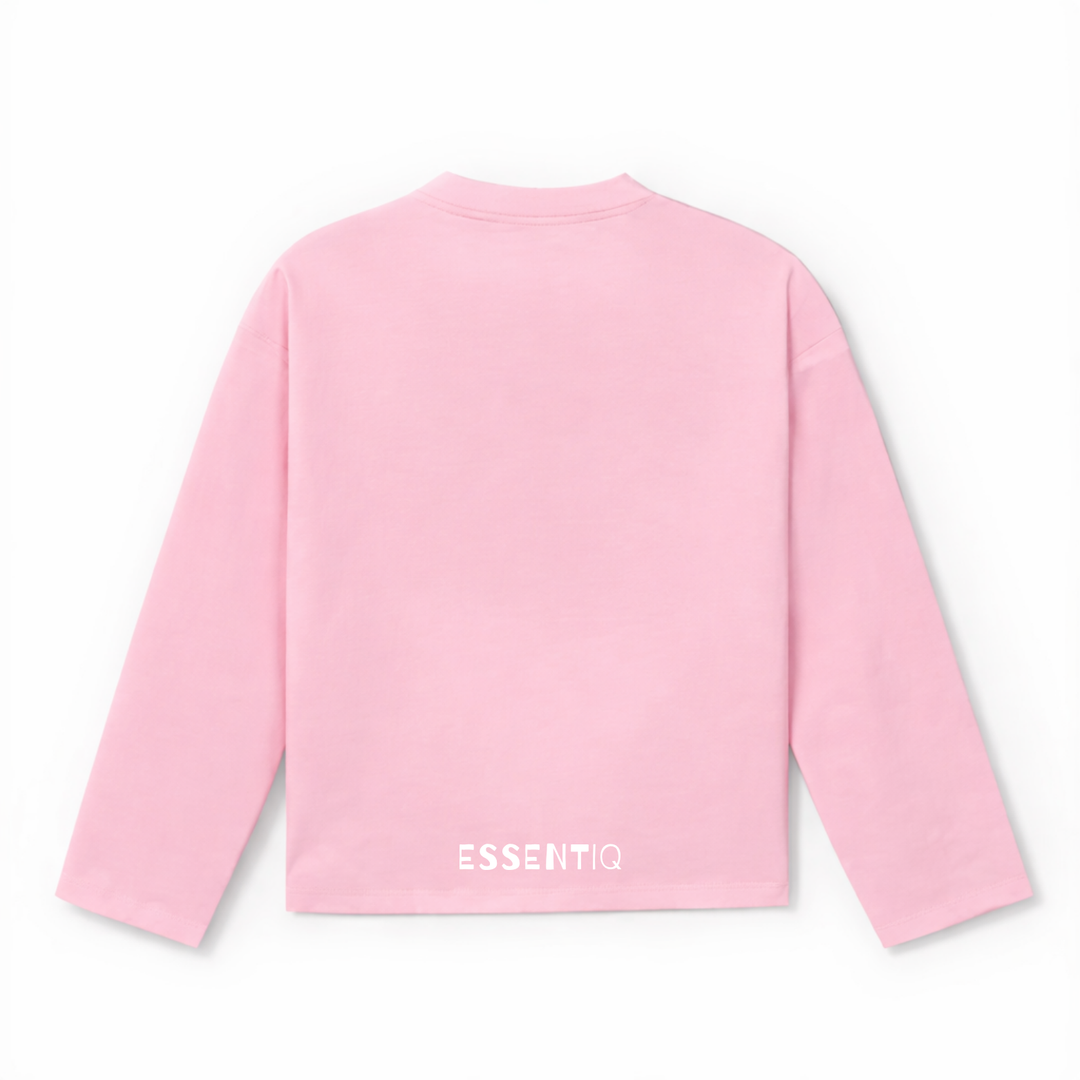 301003 ROZE/WIT LONGSLEEVE