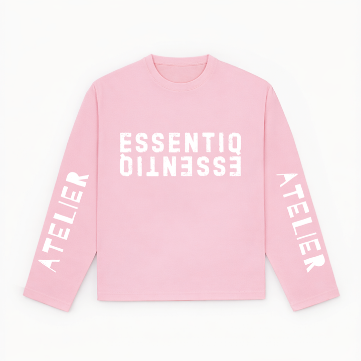 301003 ROZE/WIT LONGSLEEVE