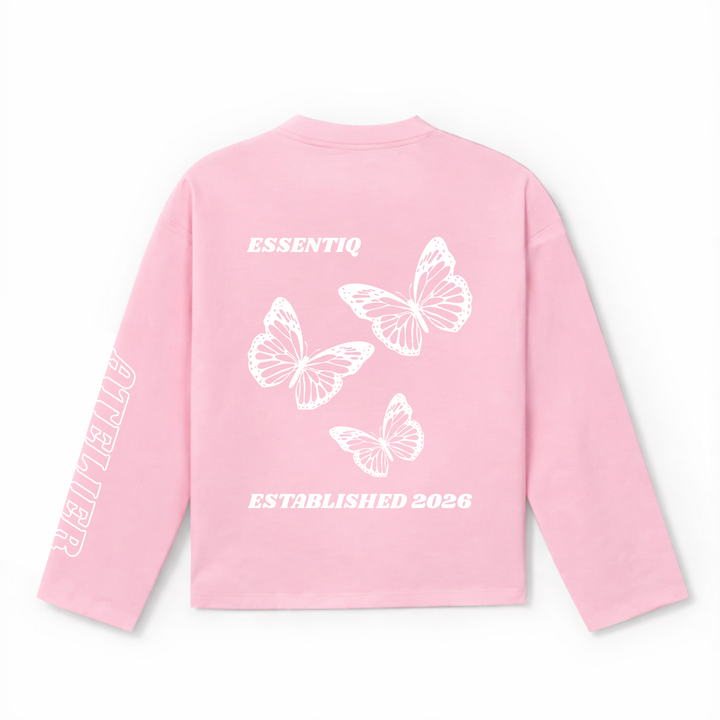 301004 ROZE/WIT LONGSLEEVE