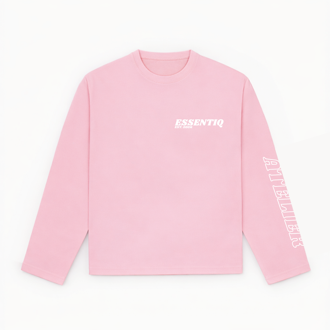 301004 ROZE/WIT LONGSLEEVE