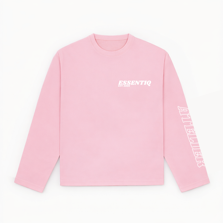 301004 ROZE/WIT LONGSLEEVE