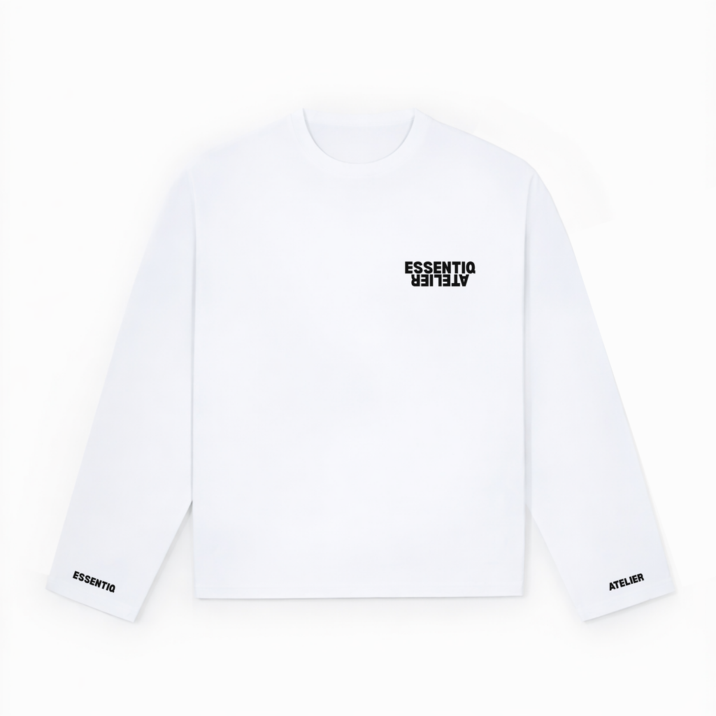 105006 WIT/ZWART LONGSLEEVE