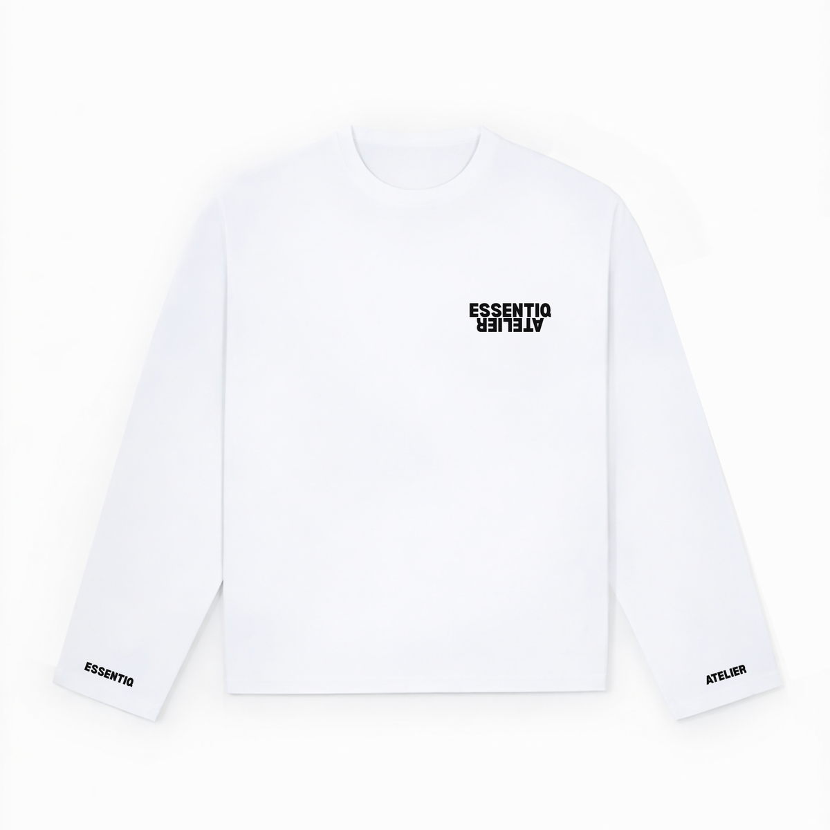 105006 WIT/ZWART LONGSLEEVE