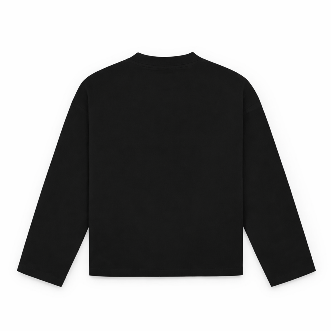 101004 SCHWARZ/WEISS LONGSLEEVE