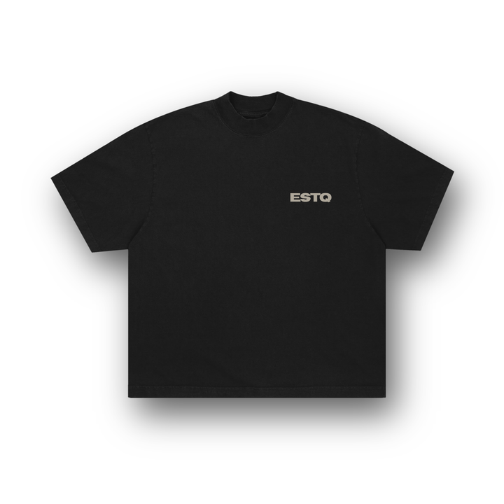 202003 SCHWARZ/BEIGES T-SHIRT