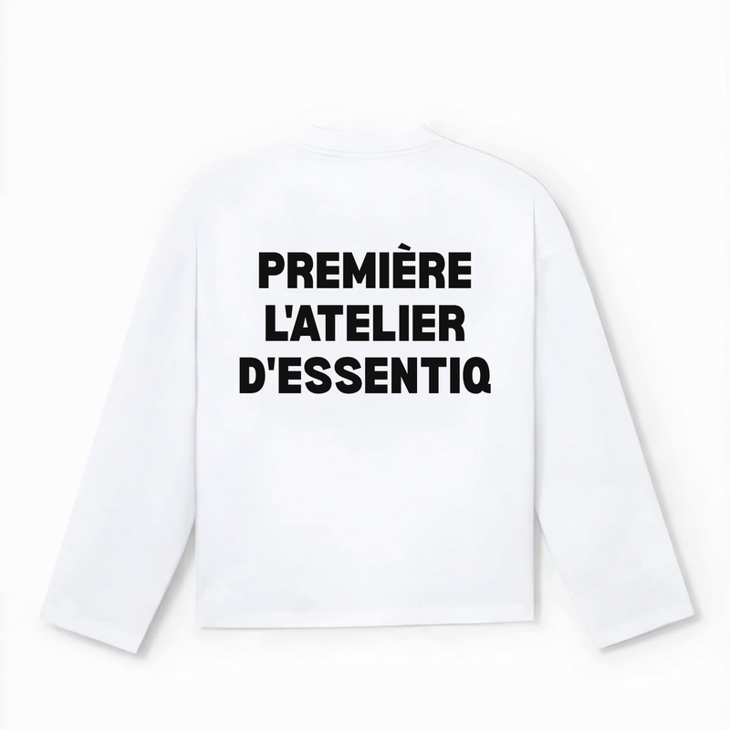 105006 WIT/ZWART LONGSLEEVE