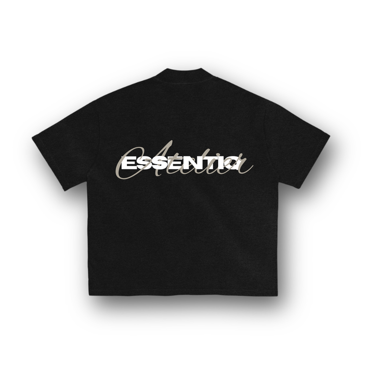 202003 SCHWARZ/BEIGES T-SHIRT