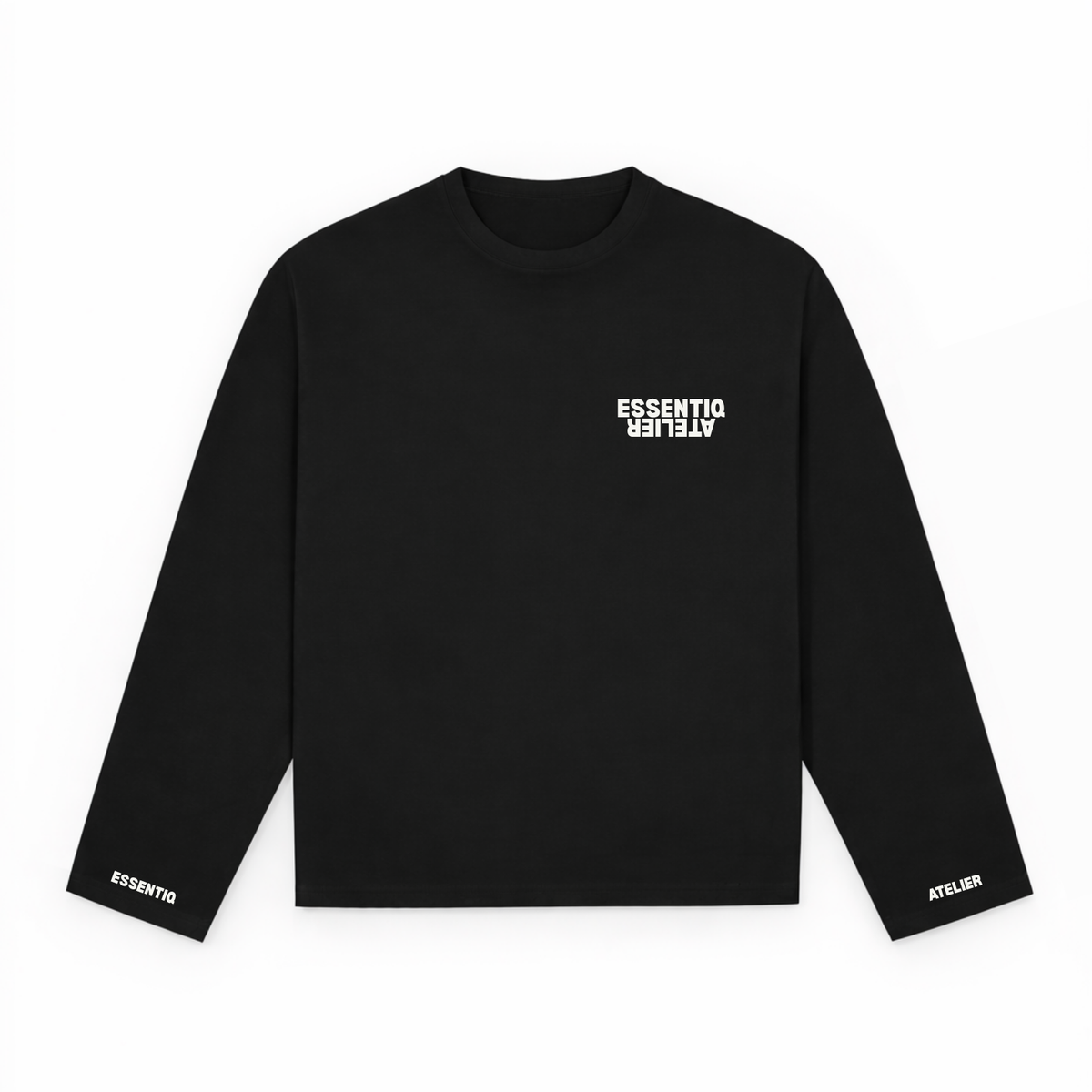 105007 ZWART/WIT LONGSLEEVE