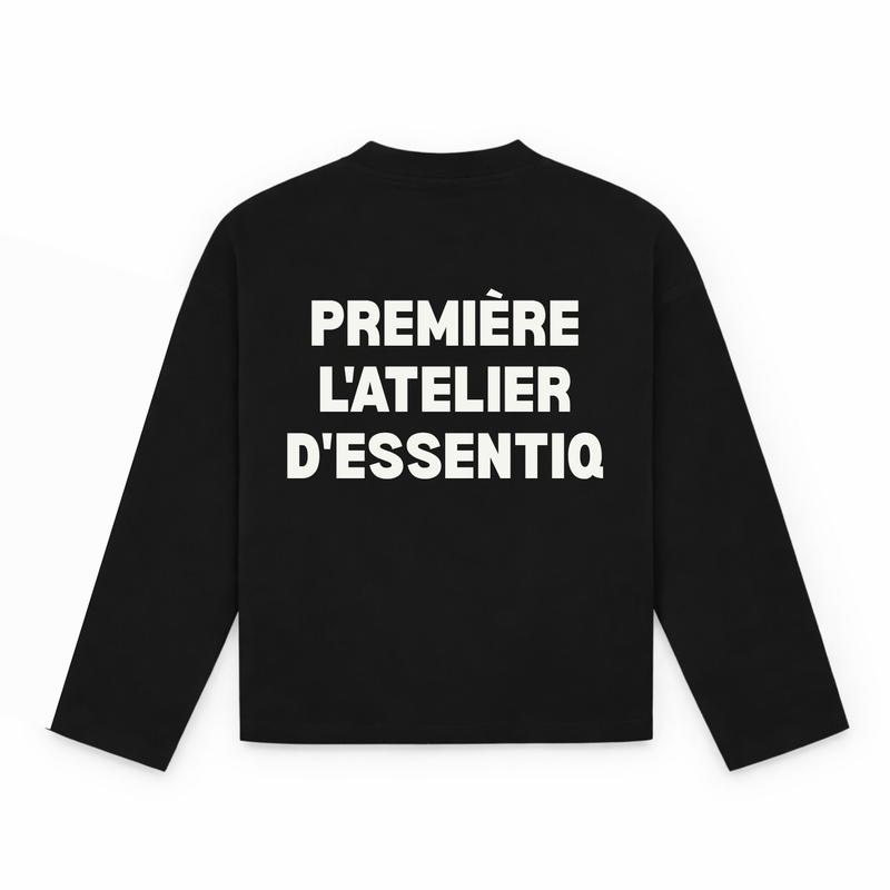 105007 ZWART/WIT LONGSLEEVE