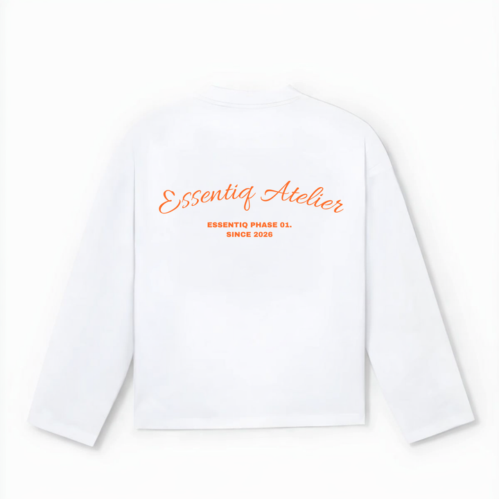 201001 WEISS/ORANGE LONGSLEEVE