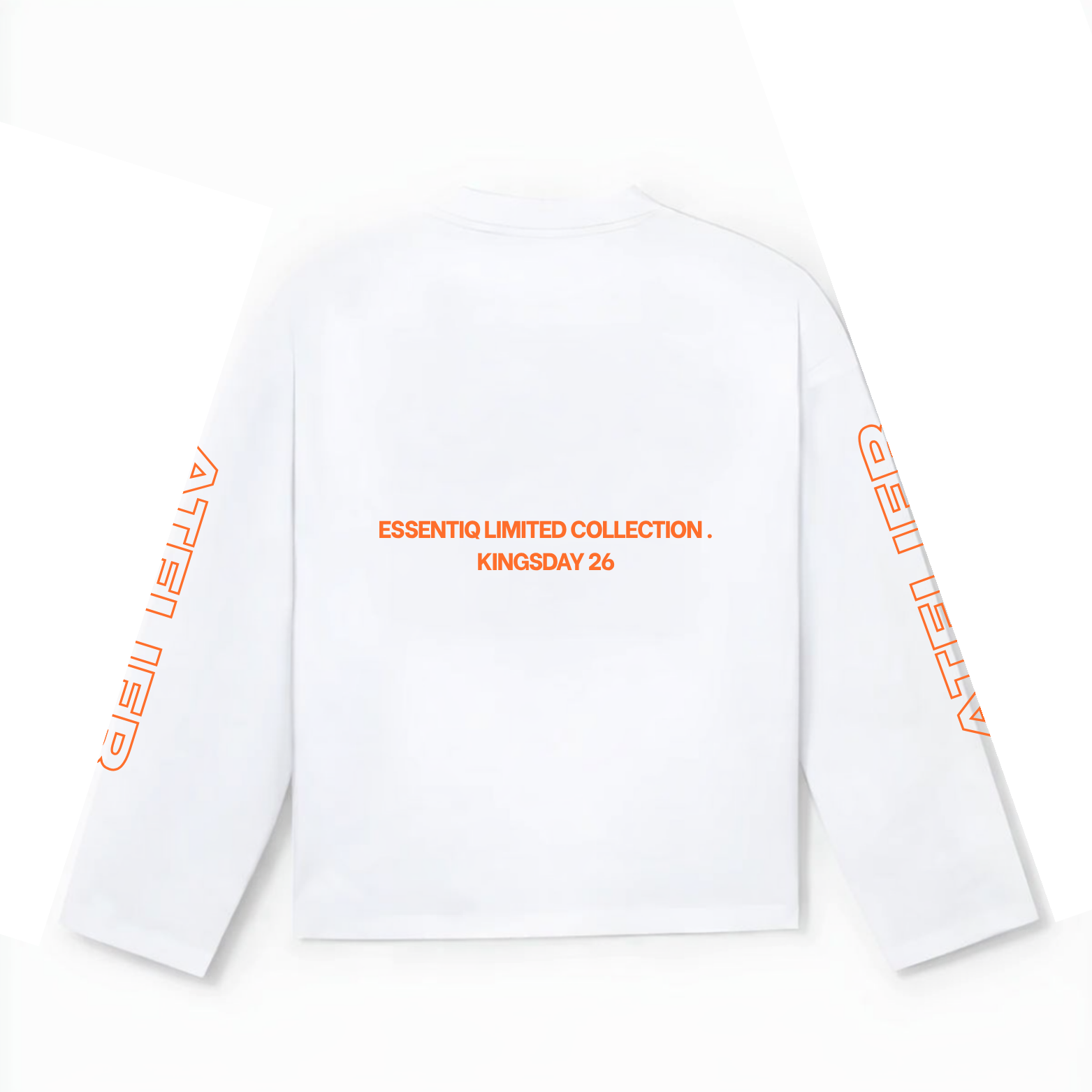 201002 WIT/ORANJE LONGSLEEVE