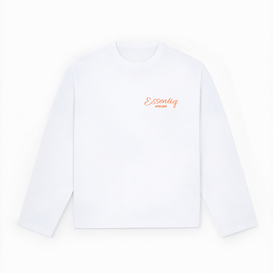 201001 WEISS/ORANGE LONGSLEEVE