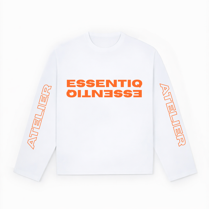 201002 WEISS/ORANGE LONGSLEEVE